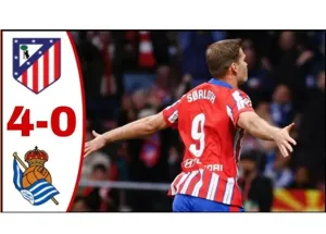 Sorloth tỏa sáng với cú Poker Atletico Madrid thắng đậm Real Sociedad 4-0