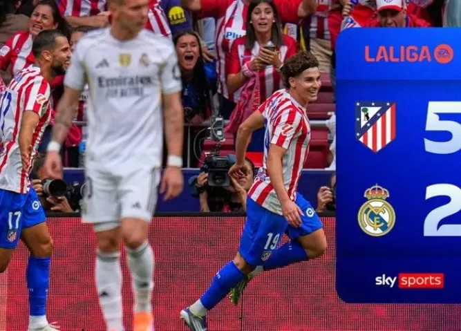 Real phơi áo trận derby với Atletico Madrid tỷ số 2-5