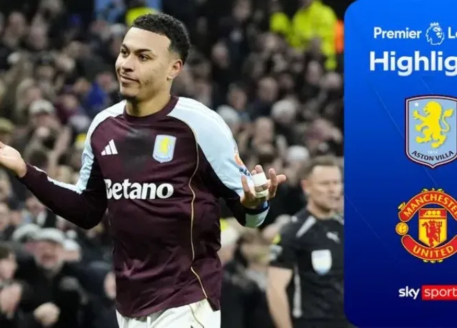 Manchester United thua cay đắng Aston Villa 1-2 tại Villa Park vòng 17